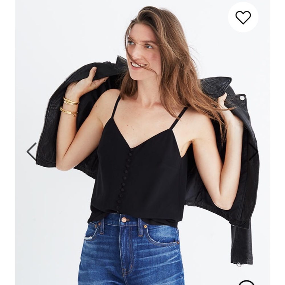 Madewell silk button-down cami